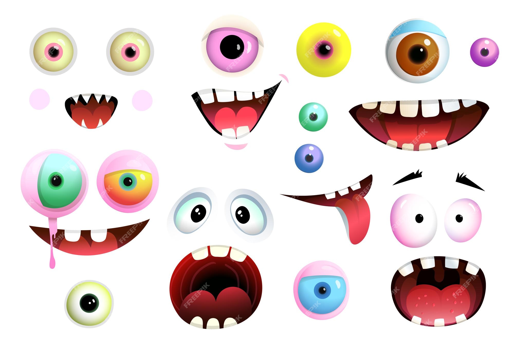 Olhos Bonitos E Desenhos Animados Da Boca Vetor PNG , Olhos Bonitos E Boca,  Olhos Bonitos E Vetor De Boca, Olhos E Boca Imagem PNG e Vetor Para  Download Gratuito