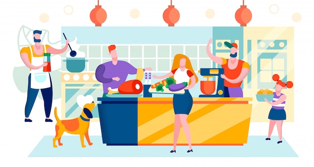 Desenhos animados da área do shopping da ilustração do vetor.
