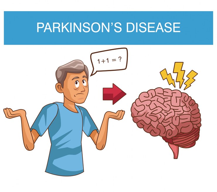 Vetor desenhos animados da doença parkinsons
