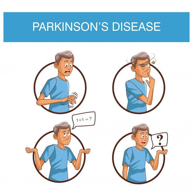 Desenhos animados da doença parkinsons