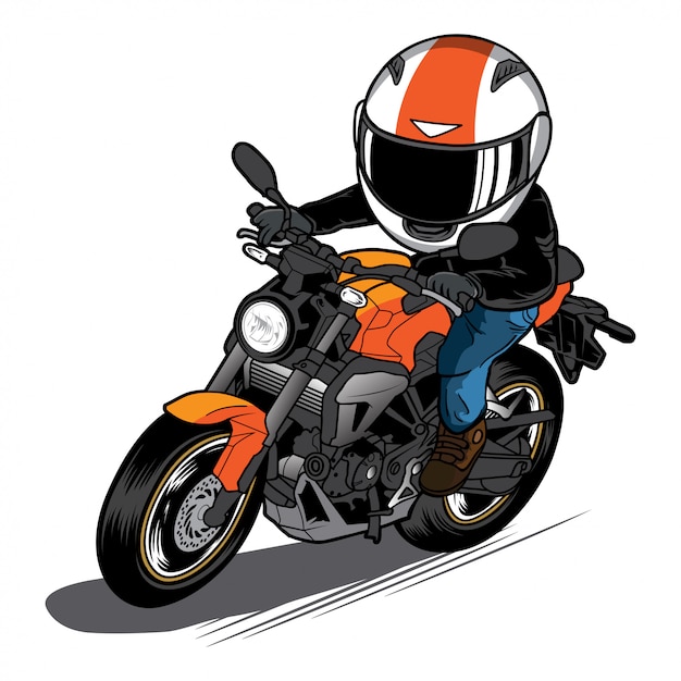 Mini tração do moto ilustração do vetor. Ilustração de vetor - 126139191