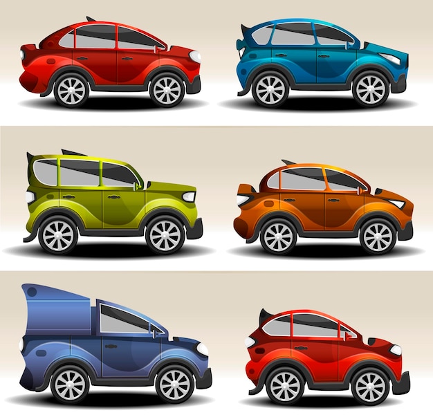 Desenhos animados de carros esportivos