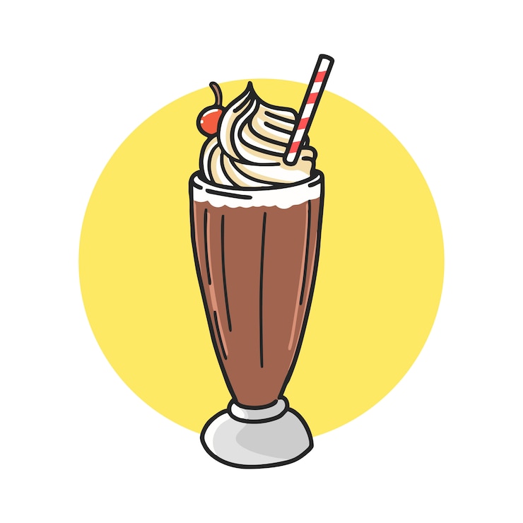 Vetor desenhos animados de chocolate flutuar
