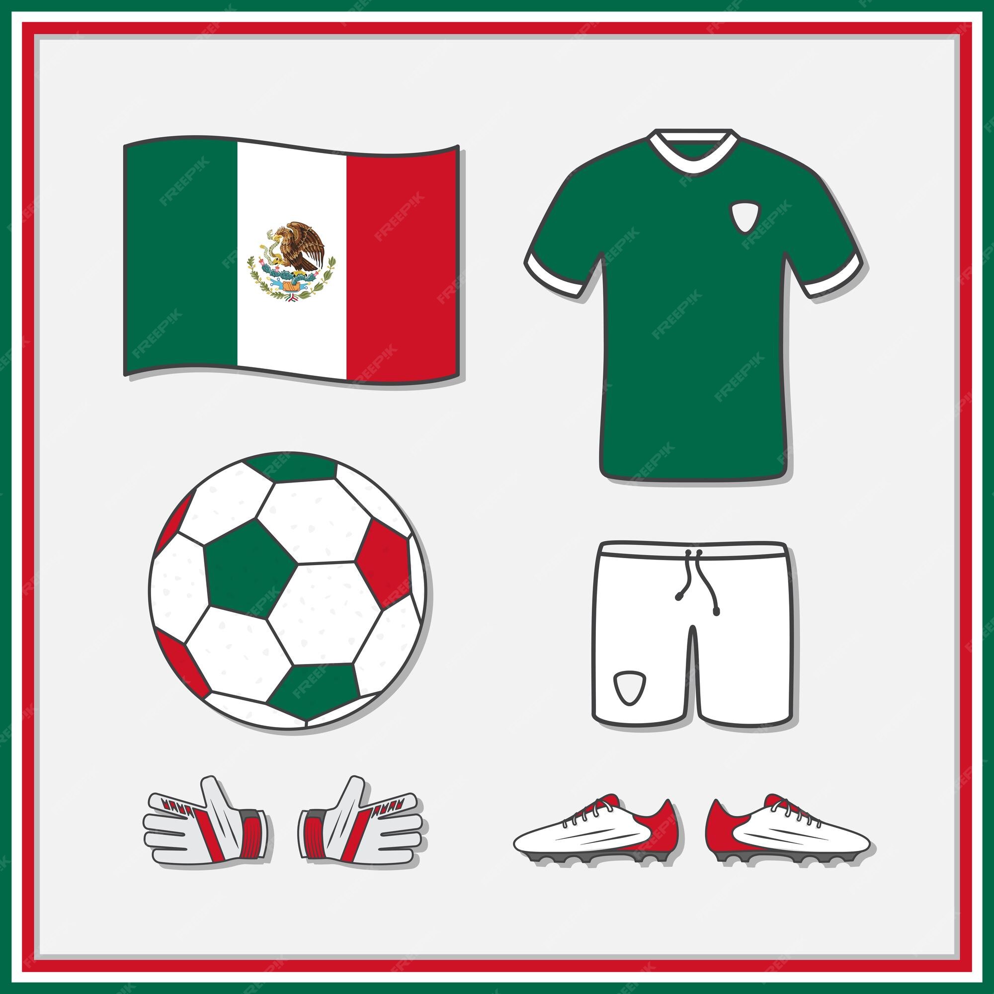 Logos de futebol mexicano 68000 Vetor no Vecteezy