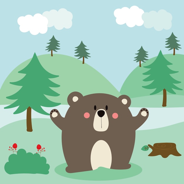 Desenhos animados do urso