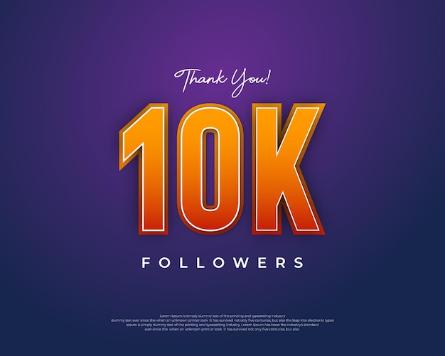 Desenhos coloridos para 10k seguidores saudações banners cartazes postagens nas redes sociais