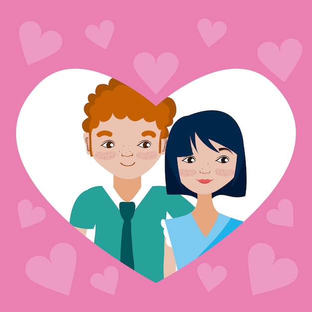 Desenhos de amor e pessoas