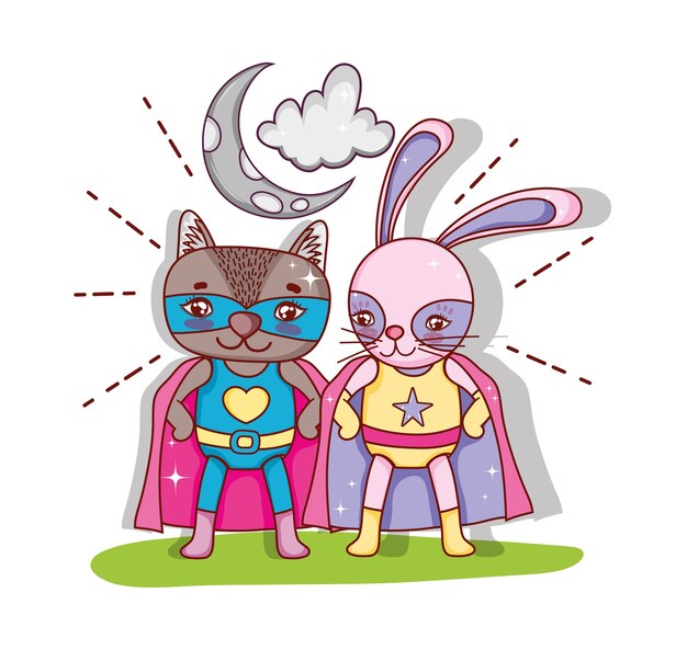 Desenhos de animais de super-heróis