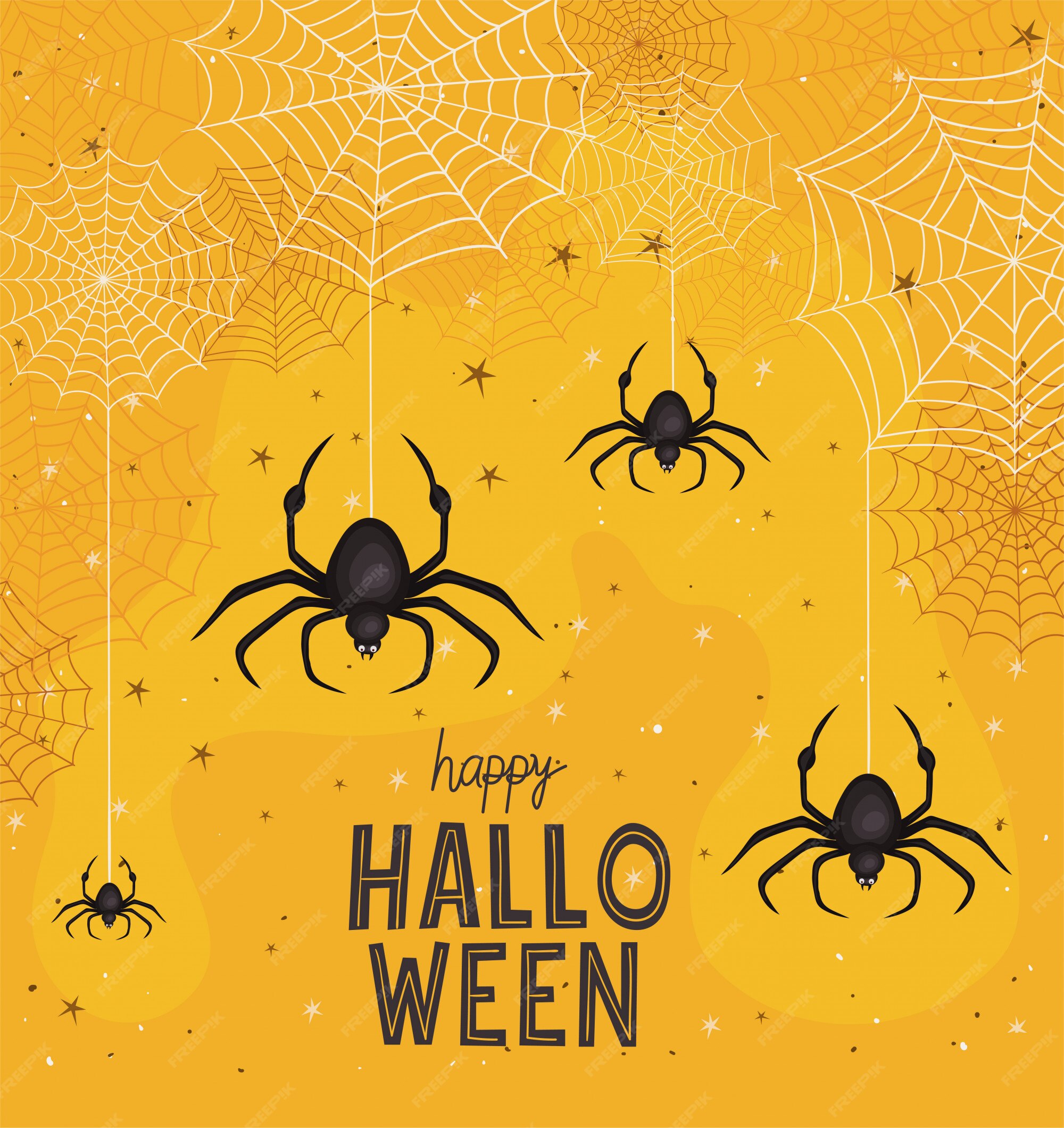 desenho de aranha de halloween com desenho de teia de aranha 1760633 Vetor  no Vecteezy