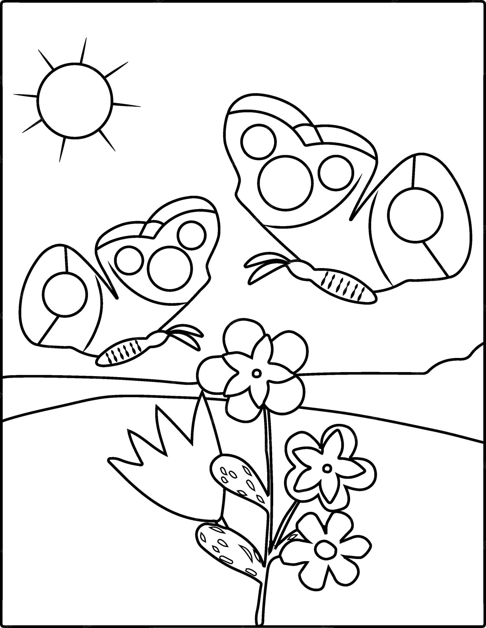 Desenho da Primavera para Colorir: Imagens para Educação Infantil