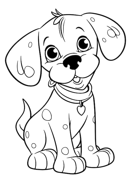 40 Desenhos de Cachorros fofos e Lindos prontos para você Colorir