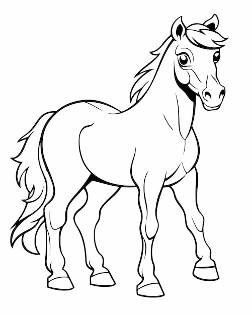 Desenhos de CAVALO PARA COLORIR para crianças