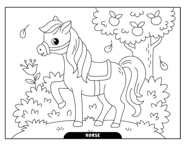 Desenhos de cavalo para colorir