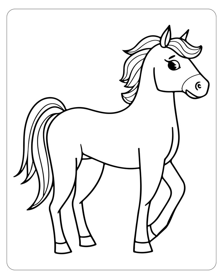 desenhos de cavalos para colorir