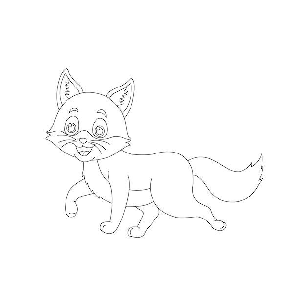 Desenhos de desenho de gato fofo para colorir para crianças