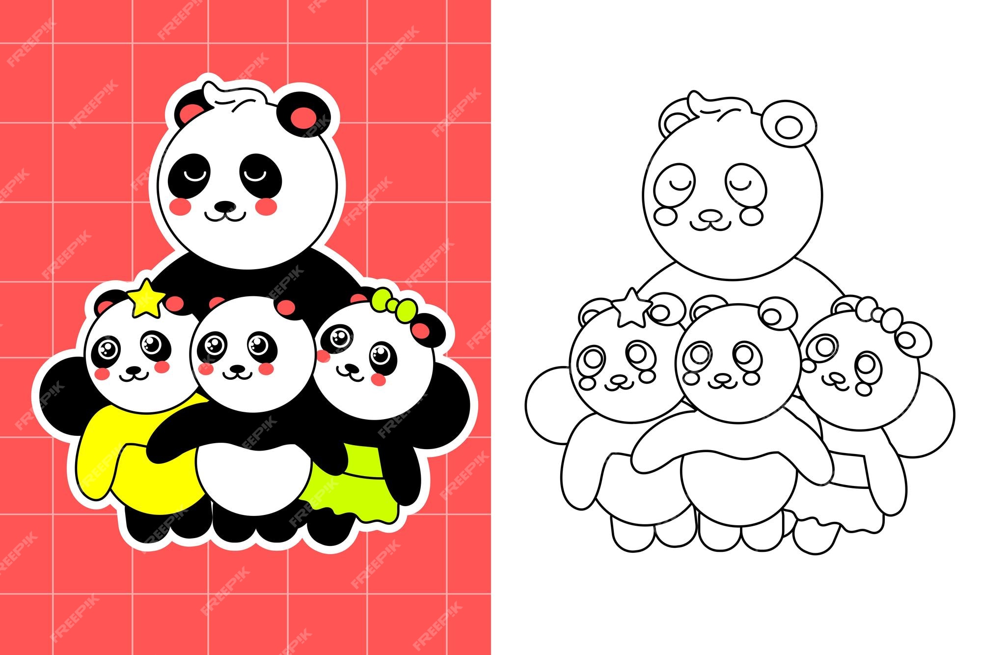 Desenho de Panda Emoji para colorir  Desenhos para colorir e imprimir  gratis