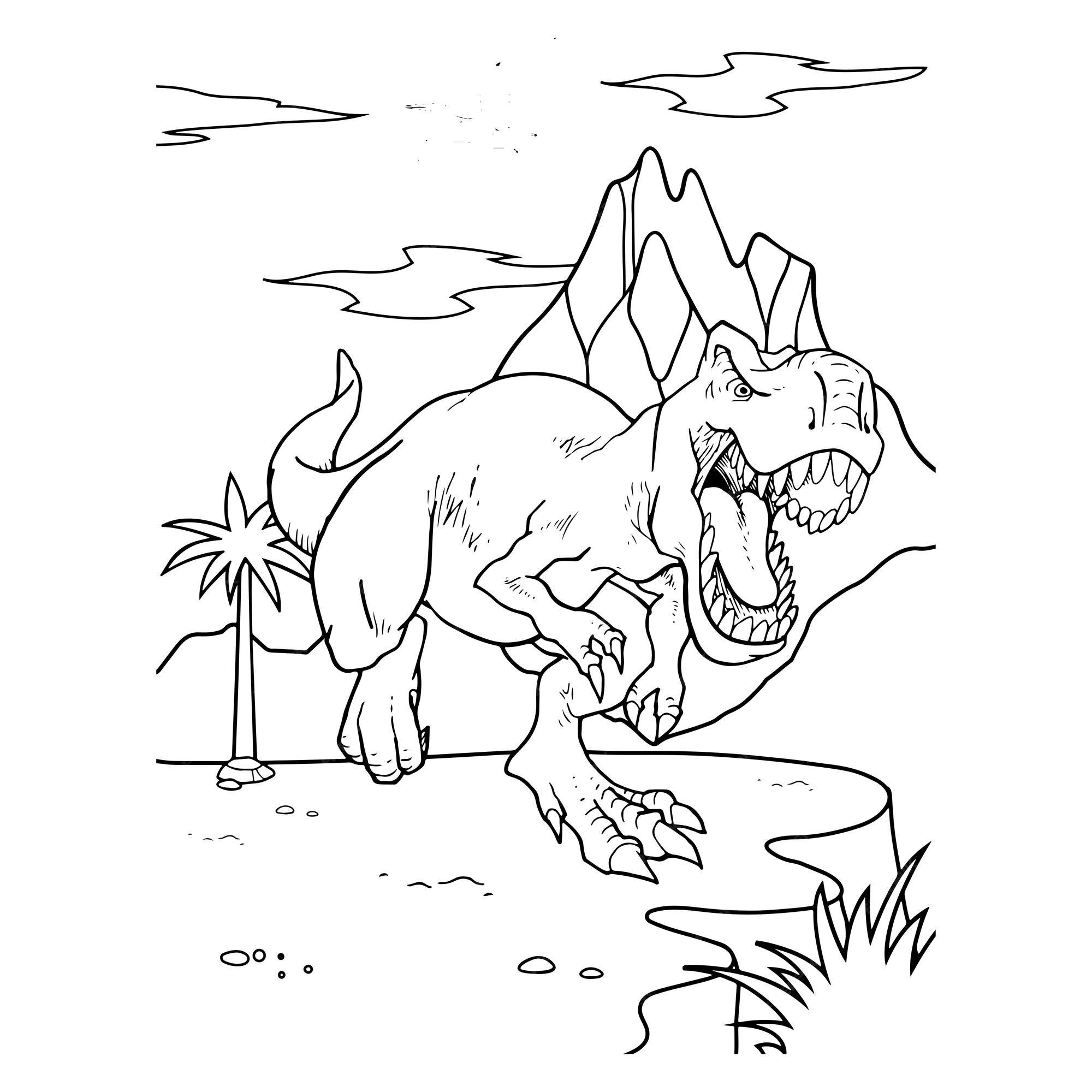 Desenhos de Wolfoo Dino para Colorir e Imprimir 