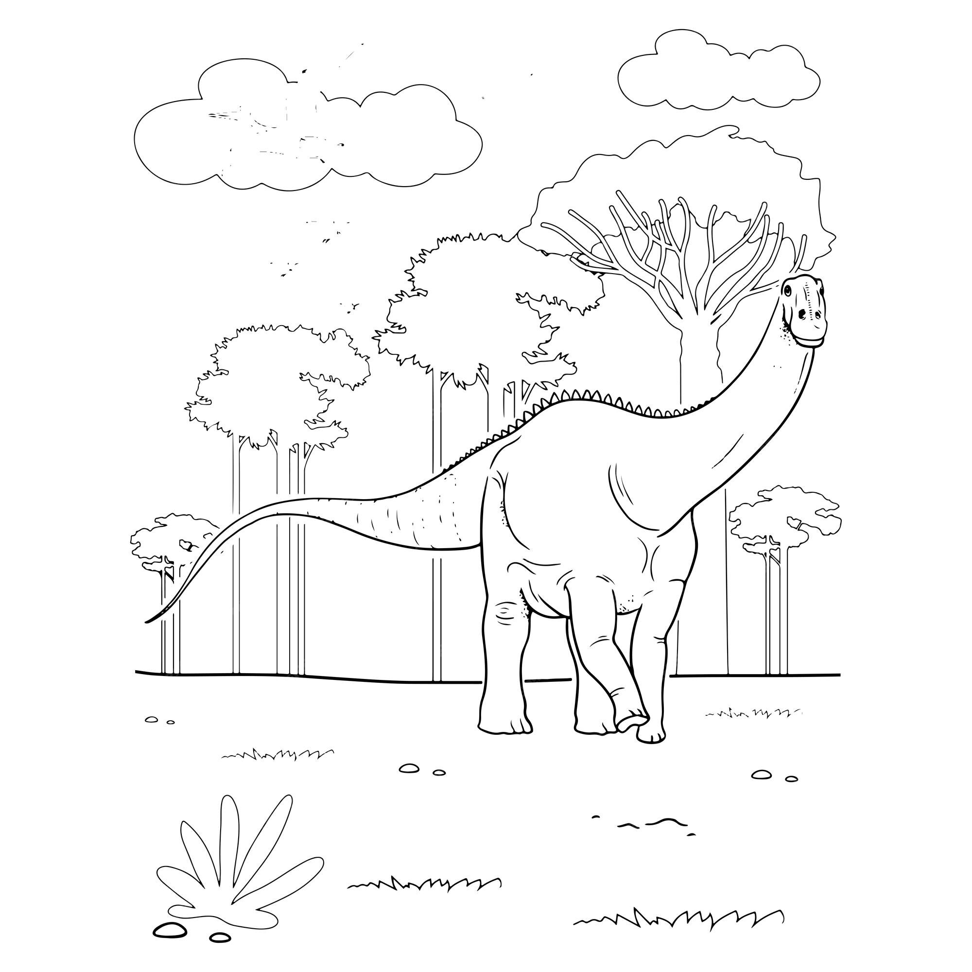 Desenhos de dinossauros para colorir para crianças para imprimir