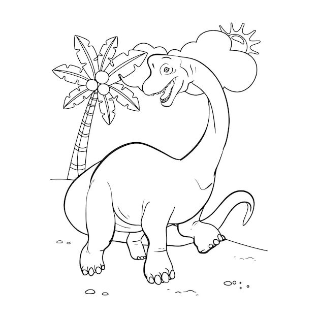 Desenhos de dinossauros para colorir para crianças para imprimir