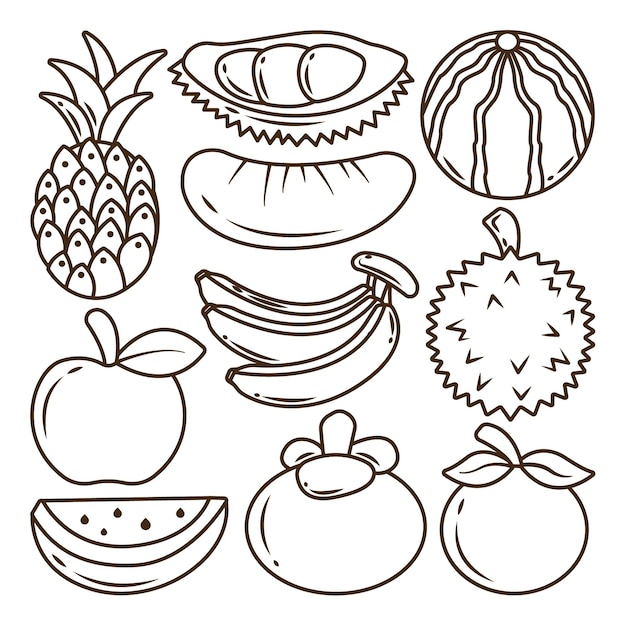 50 Desenhos de Frutas para Colorir e Imprimir - Online Cursos