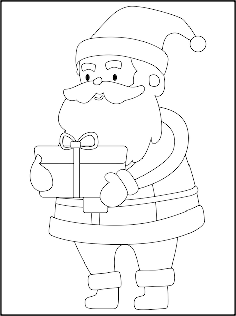 Desenhos de natal para colorir para crianças