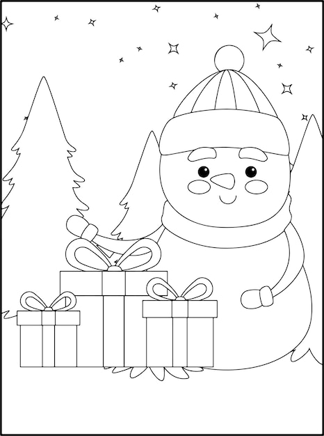 Desenhos de natal para colorir para crianças