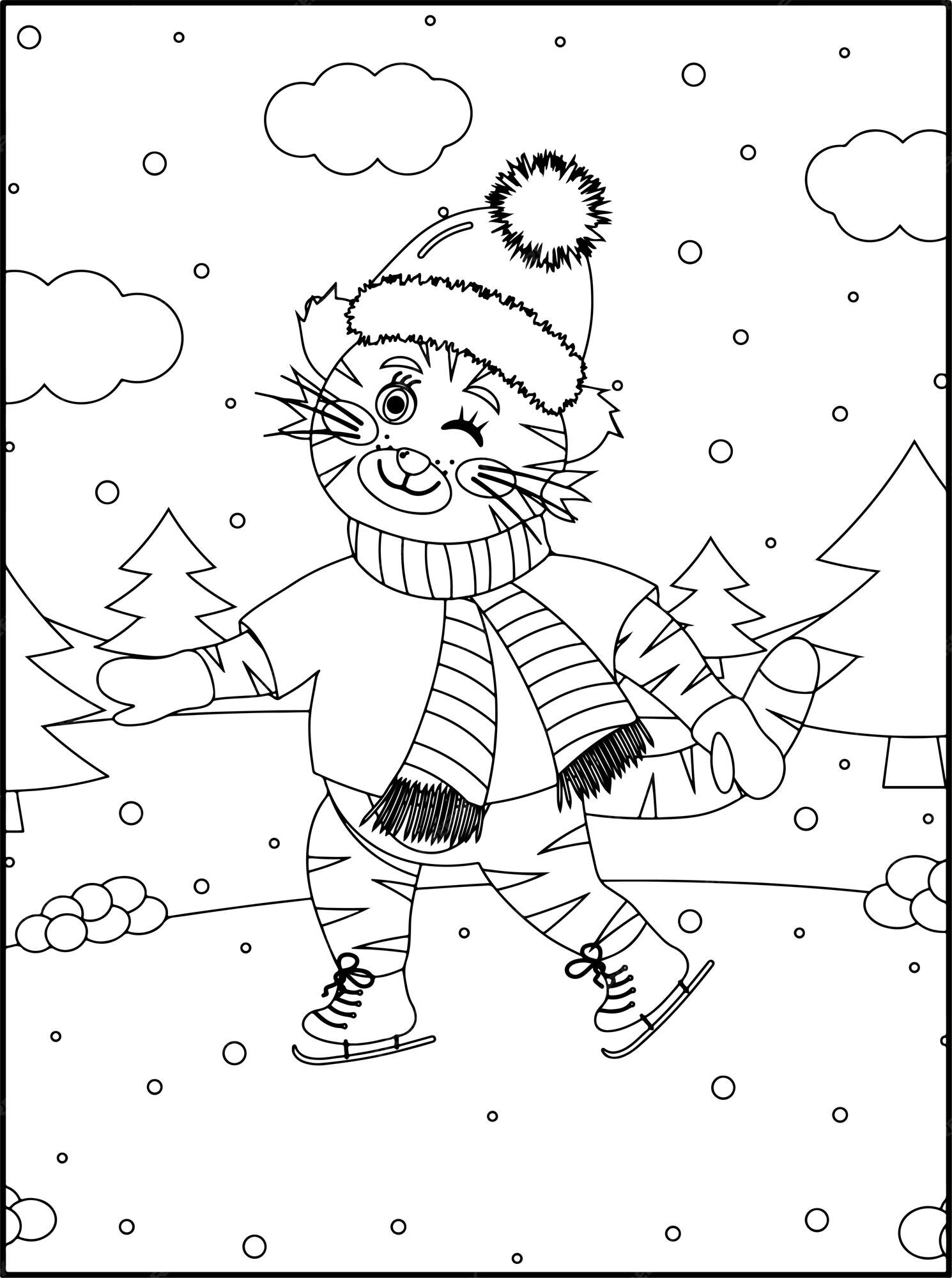 desenhos para colorir de natal para crianças 13982745 Vetor no Vecteezy