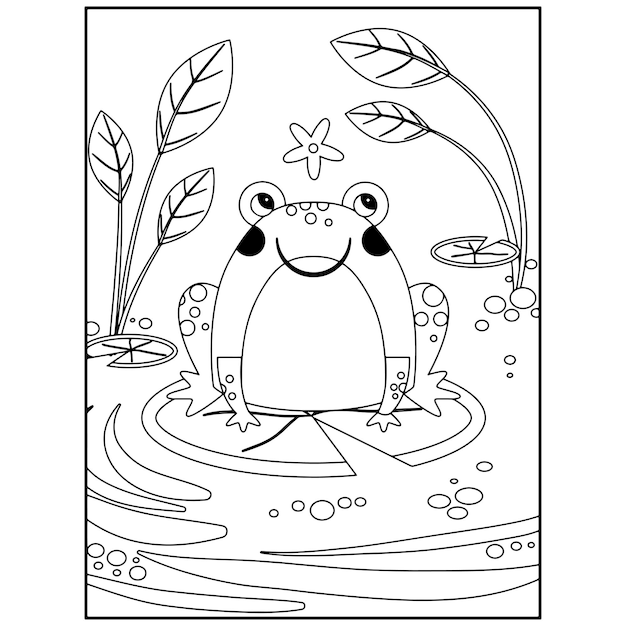 Desenhos de sapos para colorir para crianças