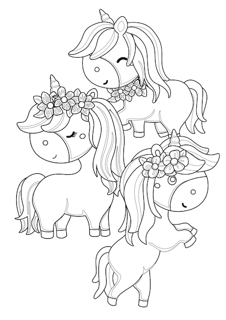 Desenho Livro Colorir Unicornio Imagens – Download Grátis no Freepik