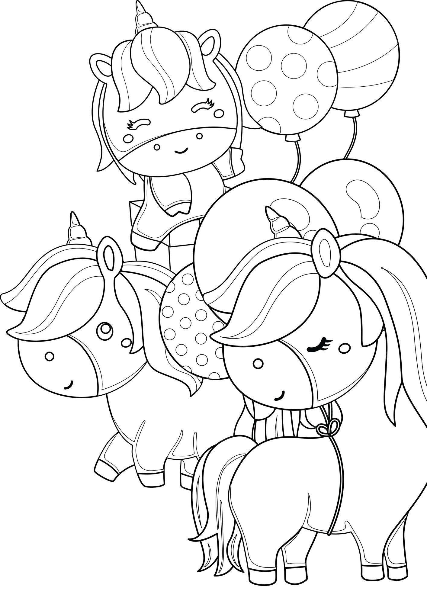 Desenhos de Unicórnio para Colorir e Coloridos  Coloring pages, Unicorn  coloring pages, Horse coloring pages