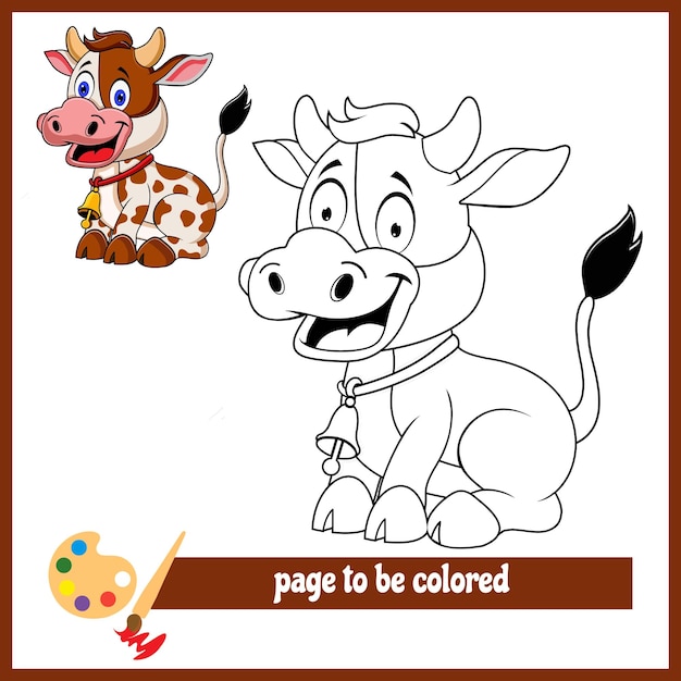 Desenhos de vaca 2 para colorir