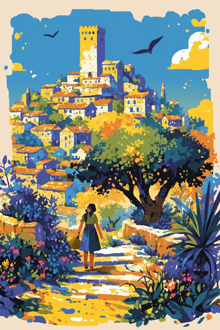 Vetor desenhos do patrimônio de nablus, palestina