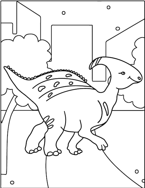 Desenhos engraçados de dinossauros para colorir