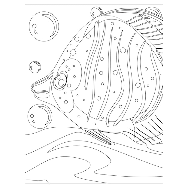 Desenhos para colorir de animais do oceano