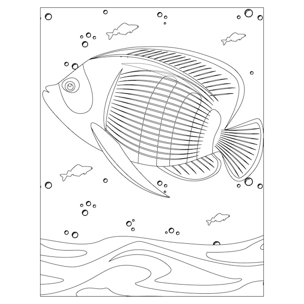 Desenhos para colorir de animais do oceano