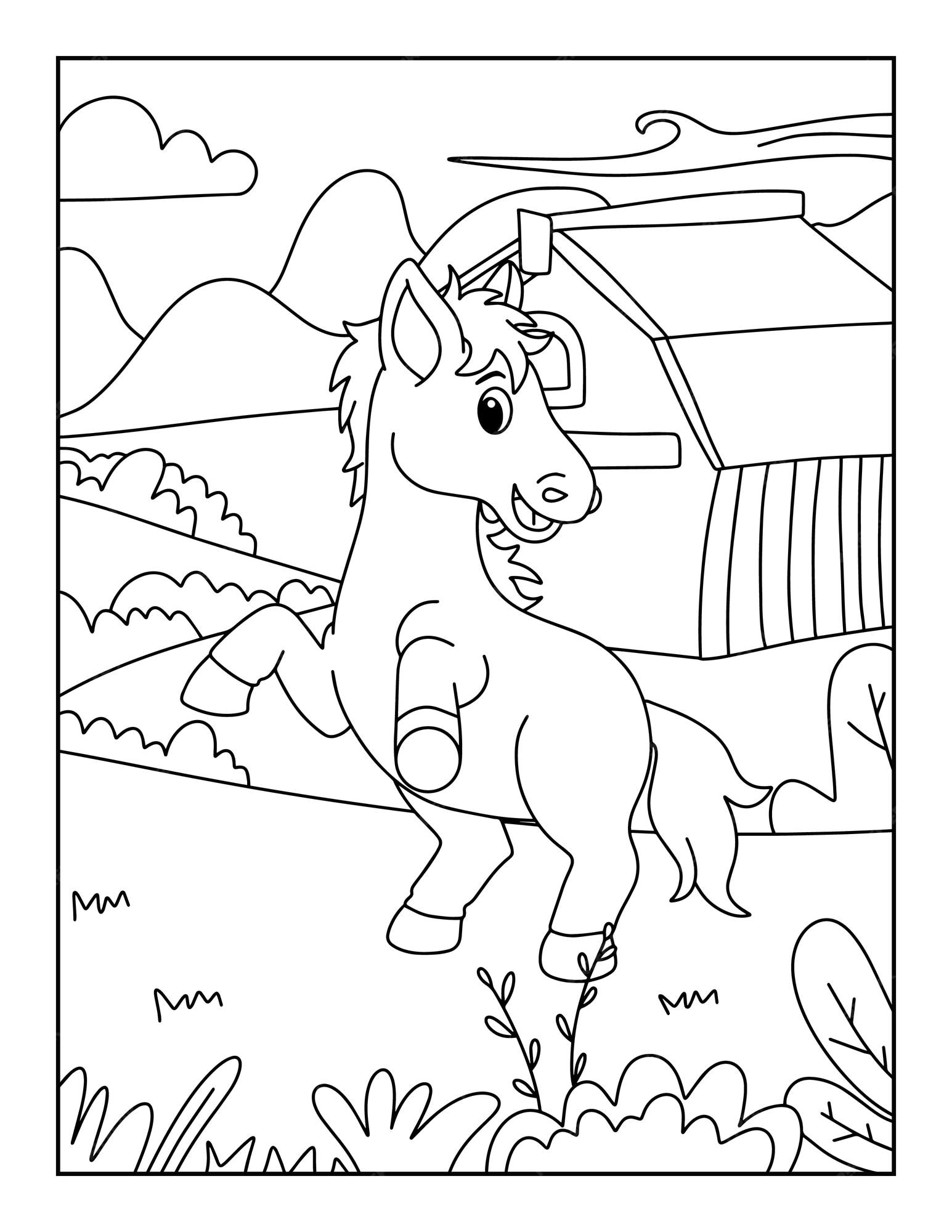 cavalos fofos imprimir 10 –  – Desenhos para Colorir