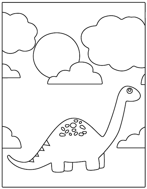 desenho dinossauro fácil