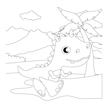 Desenhos de dinossauros realistas para colorir - imprimíveis e