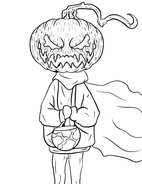 Desenhos para colorir de halloween assustadores divertidos