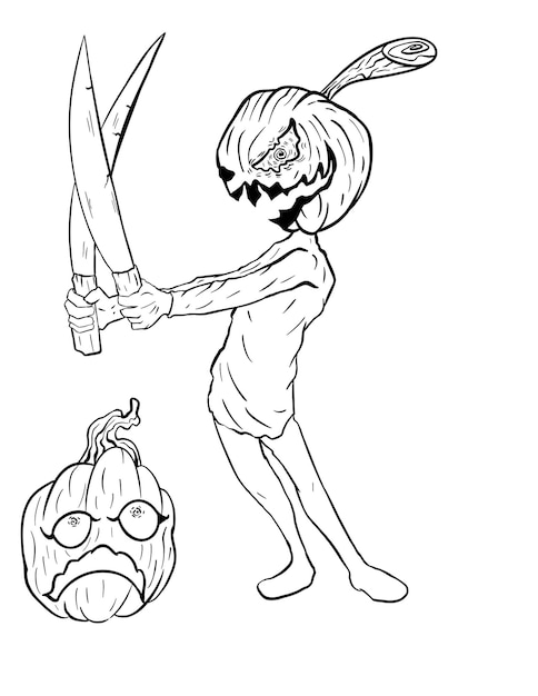 Desenhos para colorir de halloween assustadores divertidos costumes