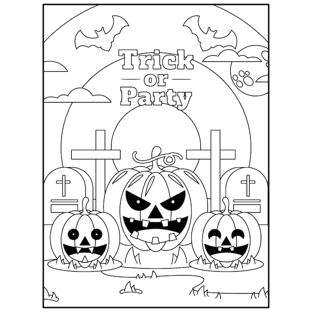 Desenhos para colorir de halloween para crianças