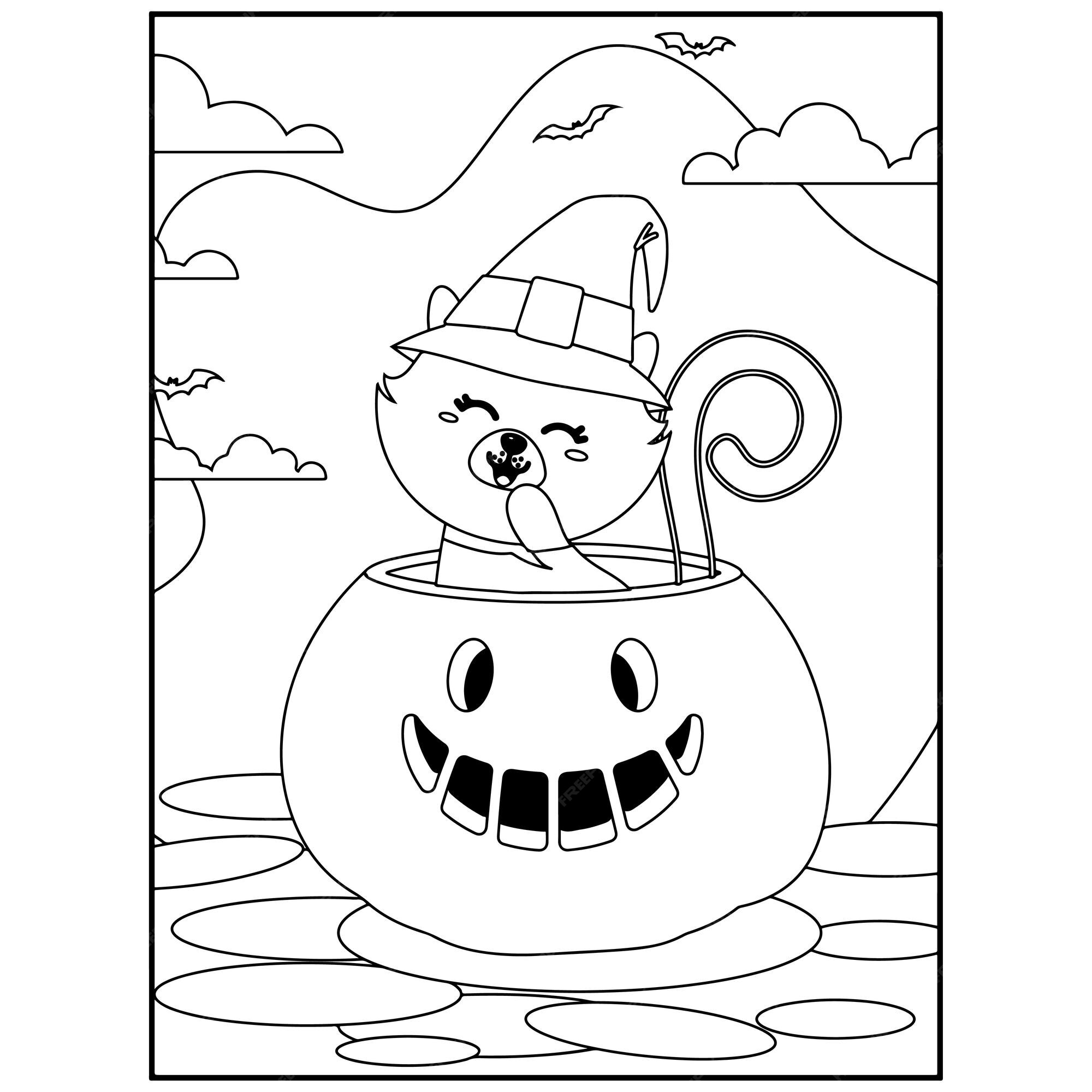 Desenhos de Halloween para Colorir - Curso Completo de Pedagogia