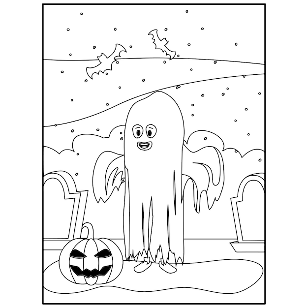 Desenhos para colorir de halloween para crianças