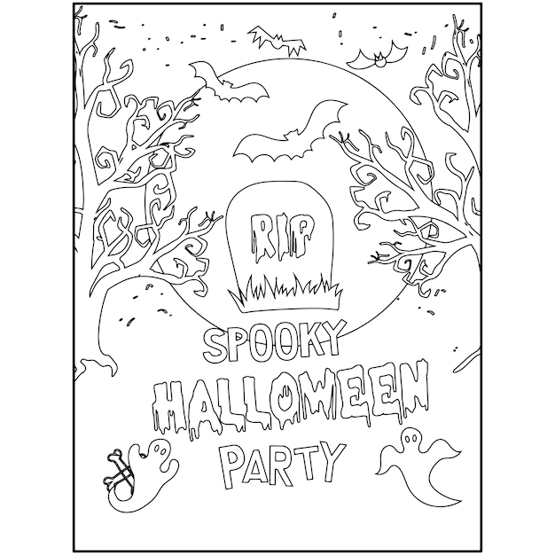 Desenhos para colorir de halloween para crianças