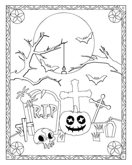 Halloween para colorir 63 –  – Desenhos para Colorir