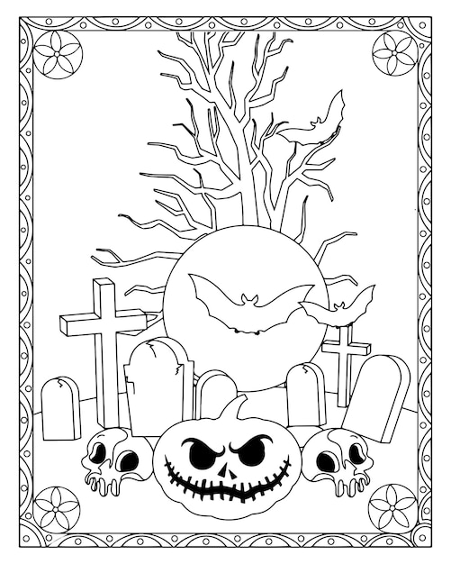 Desenhos para colorir de halloween para crianças