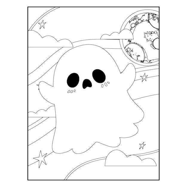 Desenhos para colorir de halloween para crianças