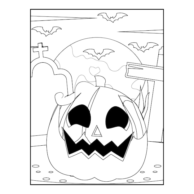 Desenhos para colorir de halloween para crianças