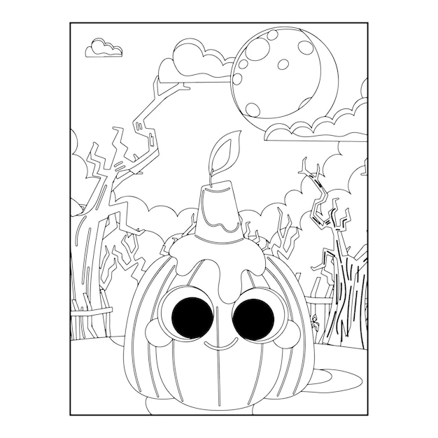 Desenhos para colorir de Halloween para crianças