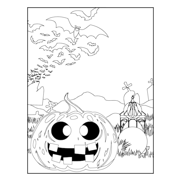 Desenhos para colorir de Halloween para crianças